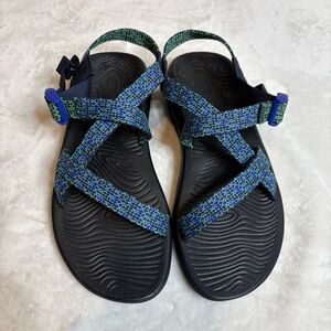 Chaco Women’s ZVolv Adjustable Hiking Sandal Size 11 Blue & Green